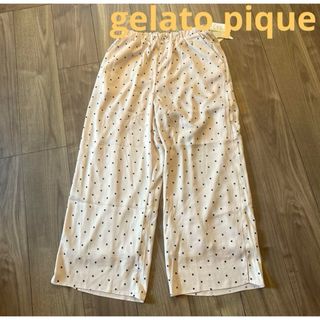 ジェラートピケ(gelato pique)の新品　ジェラートピケ   ドット柄　パジャマ　ルームウエア　パンツ　長ズボン(パジャマ)