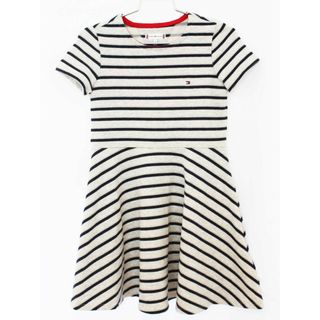 トミーヒルフィガー(TOMMY HILFIGER)の【夏物 新入荷!】[トミーヒルフィガー/TOMMY HILFIGER]122cm 半袖ワンピース グレー×紺【中古】子供服 キッズ kids 女の子 夏 onepi 425042(ワンピース)