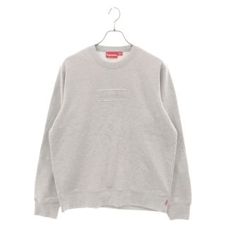 シュプリーム(Supreme)のSUPREME シュプリーム 20SS Cutout Logo Crewneck カットアウト ボックスロゴ クルーネック スウェット トレーナー グレー(スウェット)