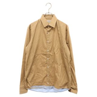 kolor - kolor カラー 18SS ブロード 長袖 ドレス コットン シャツ ベージュ/ブルー 18SCM-B07115