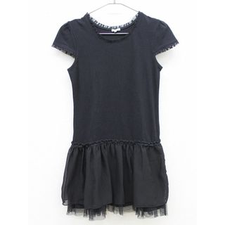 トッカバンビーニ(TOCCA BAMBINI)の【夏物 新入荷!】▲トッカ/TOCCA BAMBINI▲150cm 半袖/キャップスリーブワンピース 黒【中古】子供服 キッズ kids ジュニア 女の子 onepi 225042(ワンピース)