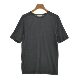 エイトン(ATON)のATON エイトン Tシャツ・カットソー 01(S位) チャコールグレー 【古着】【中古】(カットソー(半袖/袖なし))