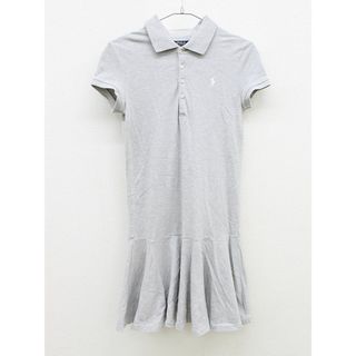 ラルフローレン(Ralph Lauren)の【夏物 新入荷!】▲ラルフローレン/Ralph Lauren▲150cm(L) 半袖ポロワンピース グレー【中古】子供服 キッズ kids ジュニア 女の子 onepi 225042(ワンピース)