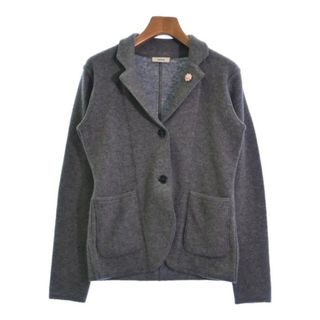 ラルディーニ(LARDINI)のLARDINI ラルディーニ カジュアルジャケット 38(S位) グレー 【古着】【中古】(テーラードジャケット)