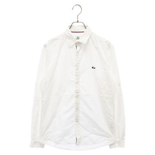 ラコステ(LACOSTE)のLACOSTE ラコステ ワッペン付きコットン長袖シャツ ホワイト(シャツ)