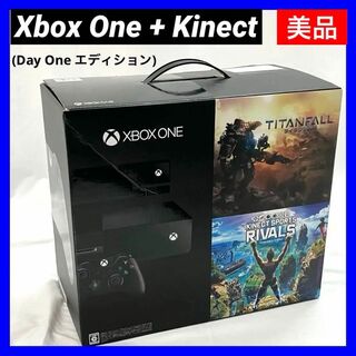 マイクロソフト(Microsoft)の【美品】Xbox One + Kinect (Day One エディション)(家庭用ゲーム機本体)