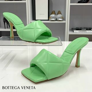 ボッテガヴェネタ(Bottega Veneta)の9588 ボッテガヴェネタ リド レザー イントレチャート サンダル(サンダル)