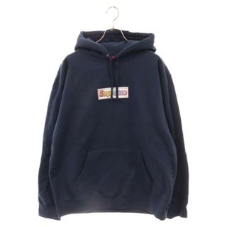 シュプリーム(Supreme)のSUPREME シュプリーム 22SS Bling Box Logo Hooded Sweatshirt ブリング ボックスロゴプリントプルオーバーパーカー ネイビー(パーカー)