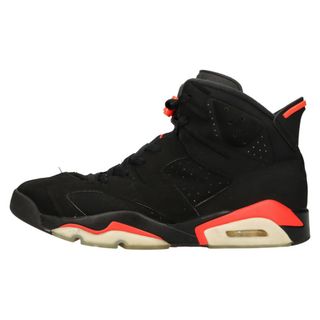 ナイキ(NIKE)のNIKE ナイキ AIR JORDAN 6 RETRO OG BLACK INFRARED エアジョーダン6 レトロ ハイカットスニーカー インフラレッド ブラック US12.5/30.5cm 384664-060(スニーカー)