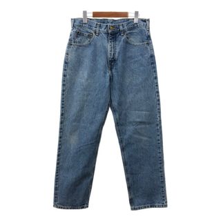 カーハート(carhartt)のCarhartt カーハート デニムパンツ ブルー (メンズ W32 L30) 中古 古着 Q7624(デニム/ジーンズ)