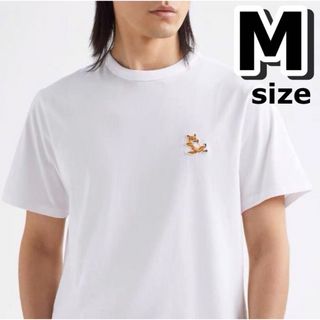 メゾンキツネ(MAISON KITSUNE')のMaison kitsune メゾンキツネ  白 Tシャツ Mサイズ(Tシャツ/カットソー(半袖/袖なし))