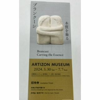 アーティゾン美術館　ブランクーシ展　チケット(美術館/博物館)