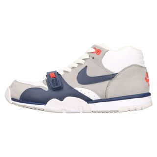 ナイキ(NIKE)のNIKE ナイキ AIR TRAINER 1 エアトレーナー1 ハイカットスニーカー グレー/ホワイト/ネイビー US9.5/27.5cm DM0521-101(スニーカー)