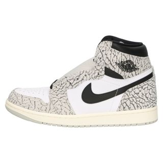 ナイキ(NIKE)のNIKE ナイキ AIR JORDAN 1 HIGH OG WHITE CEMENT エアジョーダン1 ホワイトセメント ハイカットスニーカー ホワイト/ブラック DZ5485-052 27cm/US9(スニーカー)