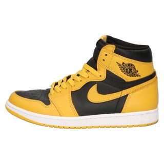 ナイキ(NIKE)のNIKE ナイキ AIR JORDAN1 RETRO HIGH OG Pollen 555088-701 エアジョーダン1 ハイカットスニーカー パラン イエロー/ブラック 27cm/US9(スニーカー)