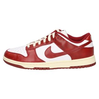 ナイキ(NIKE)のNIKE ナイキ WMNS DUNK LOW PRM TEAM RED AND WHITE FJ4555-100 ウィメンズ ダンクロー チームレッドアンドホワイト ローカットスニーカー ホワイト/レッド 27cm/US9(スニーカー)