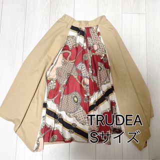 トゥルードゥー(TRUDEA)の【TRUDEA】トルディア　ロング丈スカート　柄物　季節服　Sサイズ(ロングワンピース/マキシワンピース)