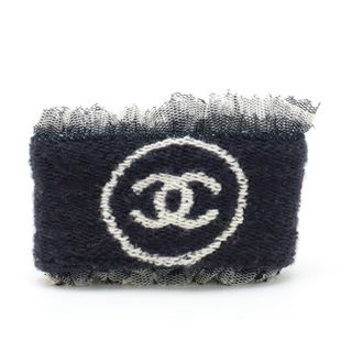 シャネル(CHANEL)のシャネル ココマーク リストバンド フリル コットン （12430804）(バングル/リストバンド)