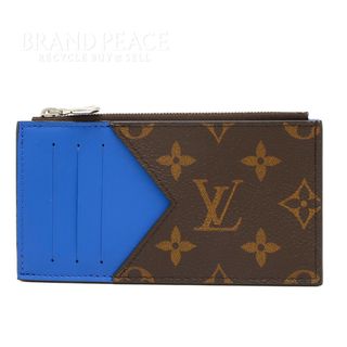 ルイヴィトン(LOUIS VUITTON)のルイ･ヴィトン モノグラムマカサー コインカードホルダー カードケース ブルー(コインケース)