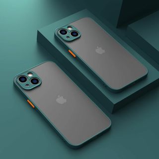 【色: Dark Green】for iPhone13用耐衝撃アーマーマットケー(その他)