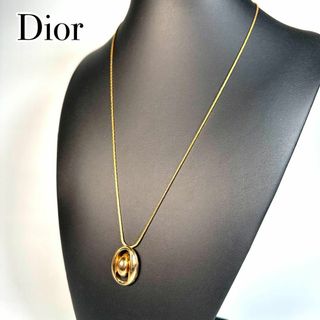 クリスチャンディオール(Christian Dior)のChristian Dior ビンテージ ネックレス トップ ゴールド(ネックレス)