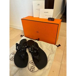 エルメス(Hermes)の★美品★エルメス　サンダル　エジェリ38(サンダル)