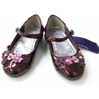 アナスイ(ANNA SUI)の【新入荷!】新品 未使用品▼アナスイミニ/ANNA SUI mini▼18cm フォーマルシューズ/ストラップシューズ/シューズ/靴 紫 フォーマル 入学式 卒業式 結婚式 冠婚葬祭 発表会 謝恩会 子供 キッズ kids 女の子 fml 815042(その他)