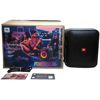 JBL ジェービーエル Partybox Encore Essential ポータブル スピーカー 中古 美品 大型 bluetooth 音響機器 ブラック 32405K276(スピーカー)