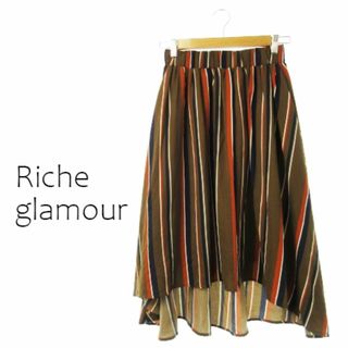 Riche glamour - リシェグラマー フィッシュテールフレアロングSK M 茶 231024CK3R