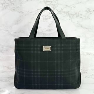 バーバリー(BURBERRY)のバーバリー Burberry ハンドバッグ ネイビー ノバチェック(ハンドバッグ)