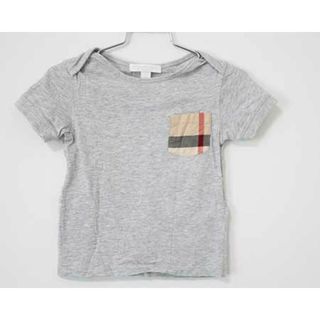 バーバリー(BURBERRY)の【夏物 新入荷!】〓バーバリー/BURBERRY〓92cm(2Y) 半袖Tシャツ/半袖カットソー グレー×ベージュ系【中古】  子供服 キッズ kids  ベビー baby 女の子 男の子 夏 tops 715042(Ｔシャツ)