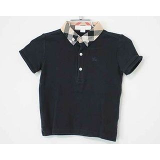 バーバリー(BURBERRY)の【夏物 新入荷!】〓バーバリー/BURBERRY〓86cm(18M) 半袖ポロシャツ 紺【中古】  子供服 キッズ kids  ベビー baby 女の子 男の子 夏 tops 715042(シャツ/カットソー)