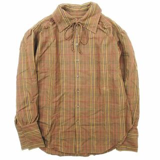 ラルフローレン(Ralph Lauren)の90s ヴィンテージ ラルフローレン チェック柄 リボン付き シャツ /BLM5(シャツ/ブラウス(長袖/七分))