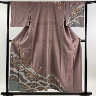 訪問着 身丈156cm 裄丈62cm 正絹 秀品 【中古】(着物)