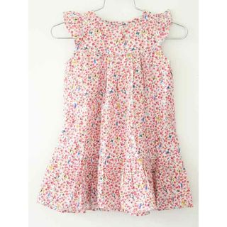 プチバトー(PETIT BATEAU)の【夏物 新入荷!】†プチバトー/PETIT BATEAU†81cm(18M) ワンピース/半袖ワンピース 赤【中古】子供服 キッズ kids ベビー服 baby 女の子 夏 onepi 715042(ワンピース)