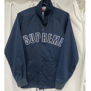 シュプリーム(Supreme)のsupreme Twill Coaches Jacket ネイビー M(ナイロンジャケット)