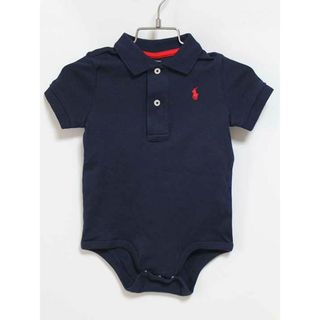 ラルフローレン(Ralph Lauren)の【夏物 新入荷!】新品 未使用品‡ラルフローレン/Ralph Lauren‡80cm 半袖ボディスーツ/ロンパース 紺 子供服 キッズ kids ベビー服 baby 男の子 夏 onepi 125042(カバーオール)