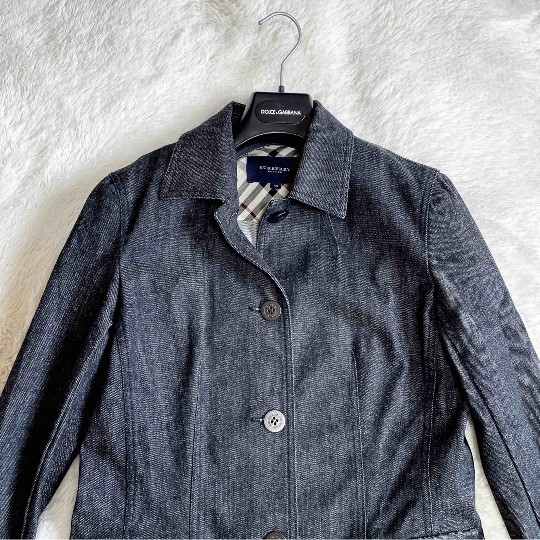 美品 BURBERRY LONDON ノバチェック デニムジャケット Lサイズ 美品 BURBERRY LONDON ノバチェック デニムジャケット Lサイズ