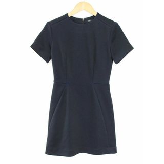 ヨーコチャン(YOKO CHAN)の【春夏物 新入荷】●YOKO CHAN/ヨーコチャン●YCD-115-165/レイヤードジャージーワンピース/クルーネック/半袖/膝丈 ネイビー/紺 レディース 36【中古】春夏 onepi 125042(その他)