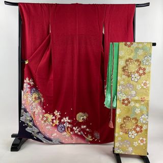 振袖 身丈163.5cm 裄丈67cm 正絹 美品 秀品 【中古】(着物)