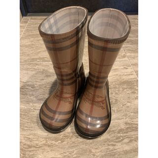 バーバリー(BURBERRY)のバーバリーチルドレン  長靴　レインブーツ　キッズ(長靴/レインシューズ)