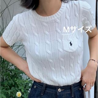 ポロラルフローレン(POLO RALPH LAUREN)のRalph Lauren 薄手ラルフローレンサマーニットケーブルニット半袖(Tシャツ(半袖/袖なし))