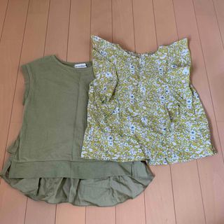 ペアマノン(pairmanon)の【2枚セット】ブランシェス　ペアマノン　ノースリーブ　トップス　110cm(Tシャツ/カットソー)