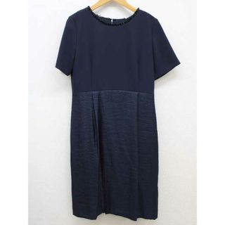 ロートレアモン(LAUTREAMONT)の【夏物 新入荷】‡LAUTREAMONT/ロートレアモン‡切替ワンピース/半袖/膝下丈 ネイビー/紺 レディース 40【中古】 夏 onepi 415042(その他)