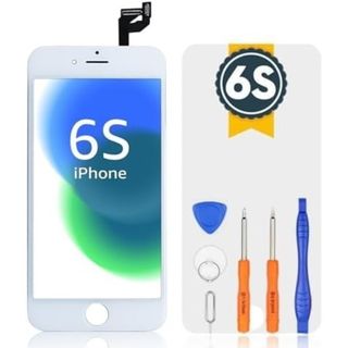 Bokman 白  iPhone6s 液晶パネル ディスプレイ 画面修理 交換(その他)