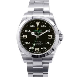 ロレックス(ROLEX)のロレックス エアキング ランダムシリアル ルーレット 126900 ROLEX 腕時計 黒文字盤(腕時計(アナログ))