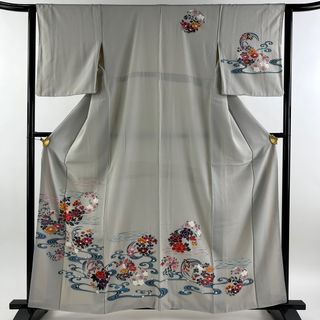 訪問着 身丈156.5cm 裄丈64cm 正絹 名品 【中古】(着物)