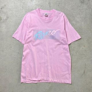 90年代 USA製 RENO NEVADA スーベニア プリント Tシャツ メンズL(Tシャツ/カットソー(半袖/袖なし))