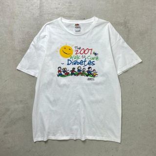 00年代 The 2007 walk to cure Diabetes イベント 企業ロゴプリントTシャツ メンズXL(Tシャツ/カットソー(半袖/袖なし))