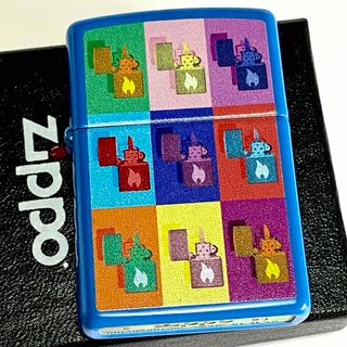 ジッポー(ZIPPO)のZippo ポップアート スカイブルーマット ジッポー オイルライター(タバコグッズ)